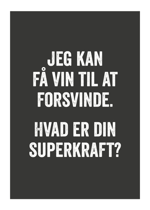 Jeg kan få vin til at forsvinde - Vin plakat