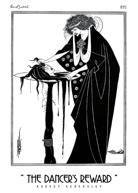 The Dancers Reward - Aubrey Beardsley kunstplakat