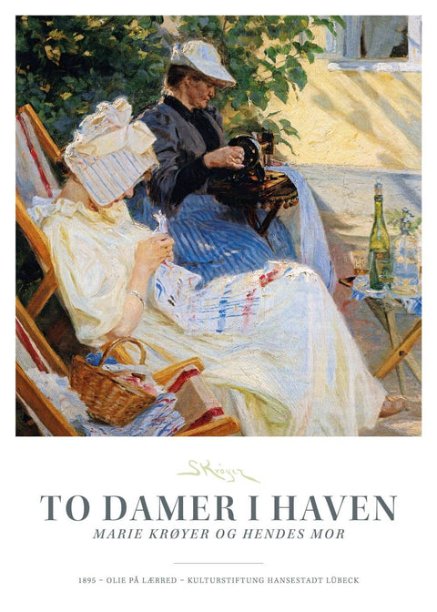 To damer i haven - P.S. Krøyer plakat