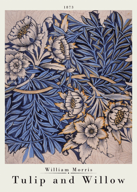 Tulip and willow - William Morris kunstplakat