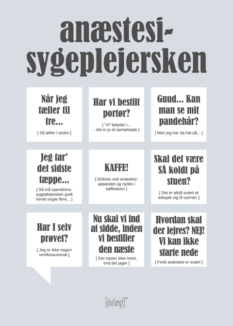 Anæstesisygeplejersken plakat