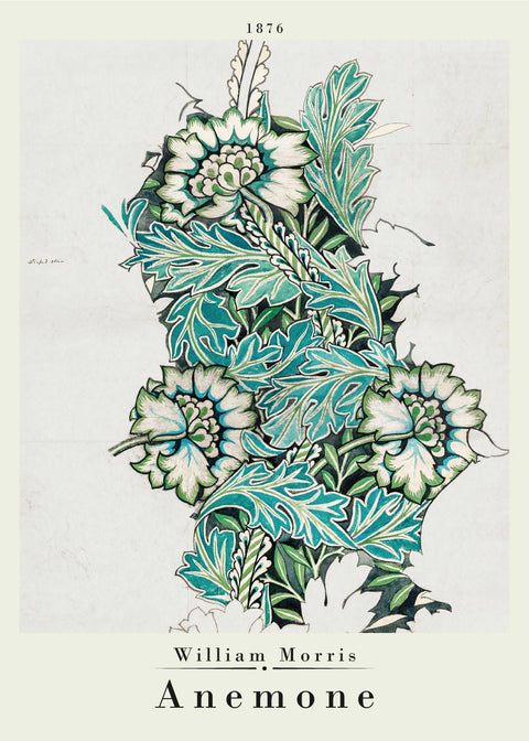 Anemone - William Morris kunstplakat