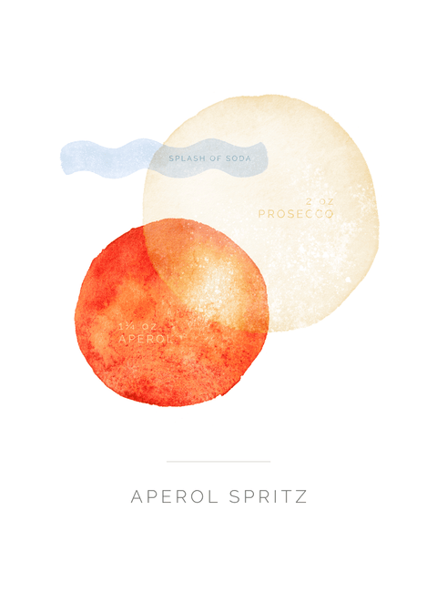 Aperol Spritz Cocktail - plakat