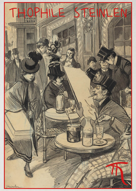 Chez Maxime - Théophile Steinlen museumsplakat