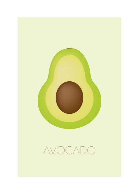 Avocado - Børneplakat