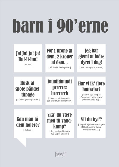 Barn i 90'erne plakat