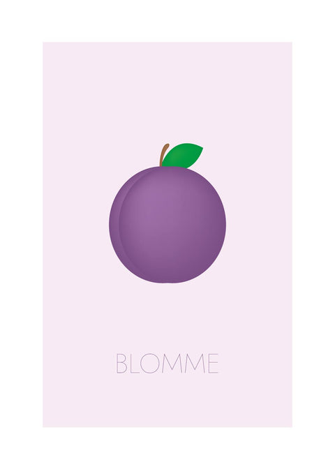 Blomme - Børneplakat