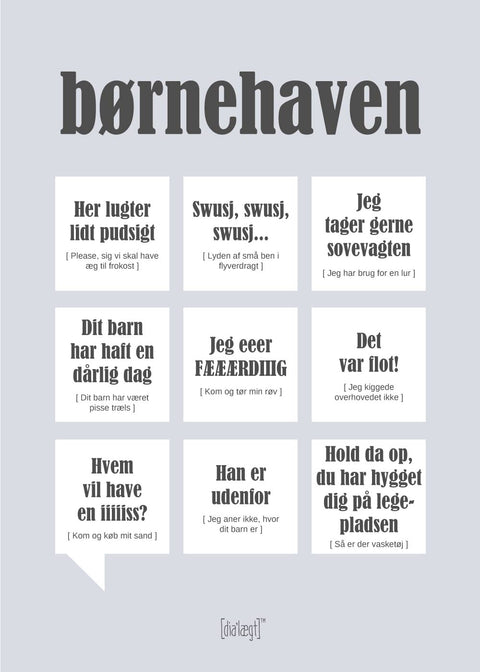 Børnehaven plakat