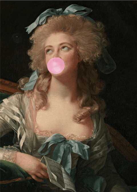 Bubblegum madame - Kunst remake plakat