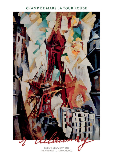 Champ de mars la tour rouge - Robert Delaunay kunstplakat