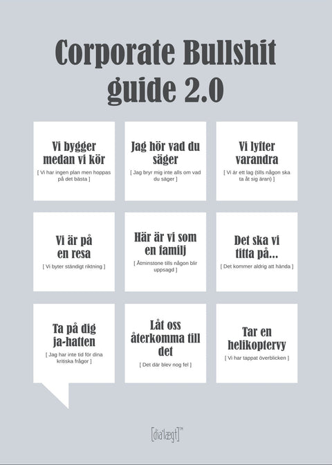 Corporate Bullshit guide 2 - Swedish
