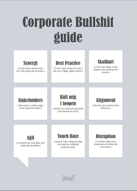 Corporate Bullshit guide - Swedish