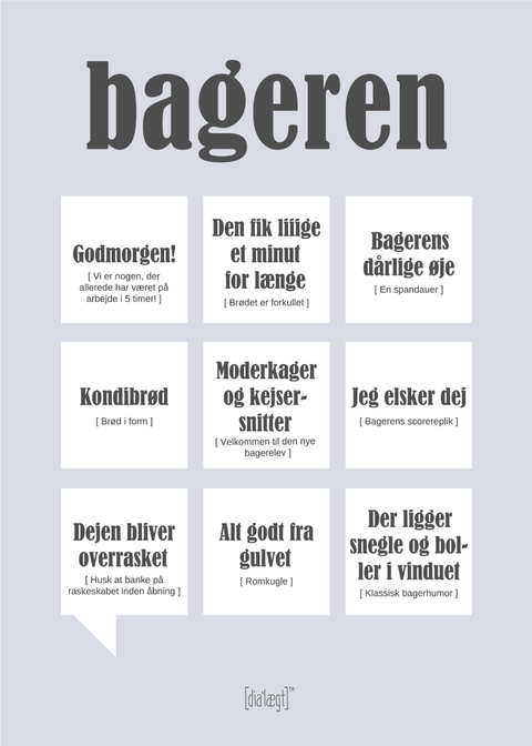 Bageren plakat