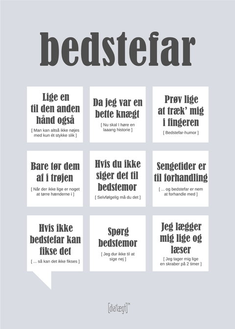 Bedstefar plakat