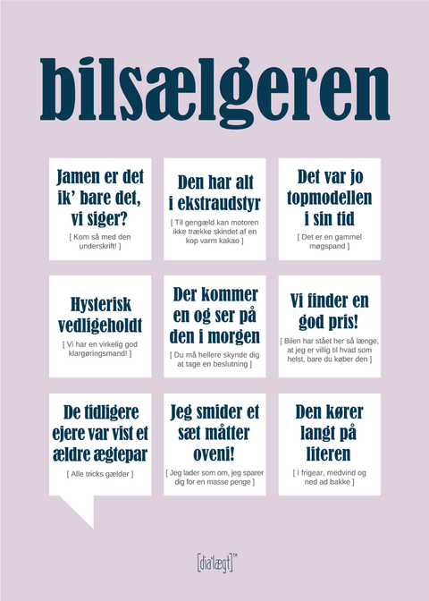 Bilsælgeren plakat