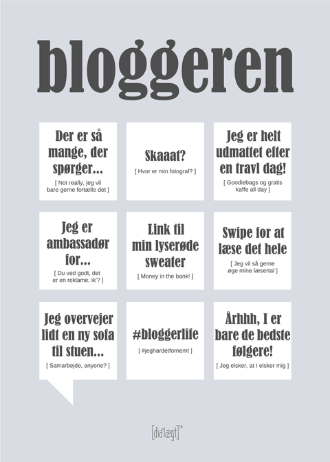 Bloggeren plakat