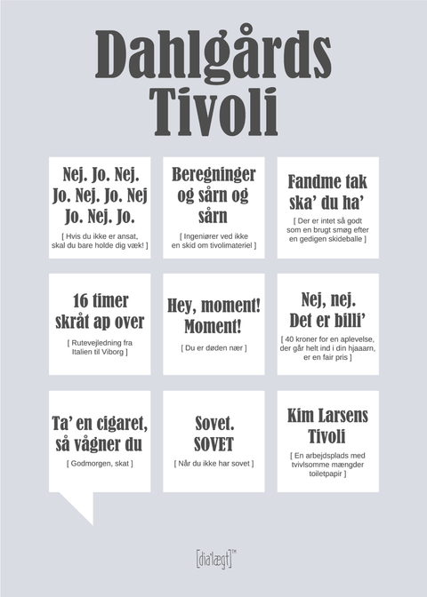 Dahlgårds Tivoli plakat