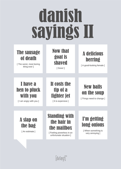 Danish Sayings 2 plakat