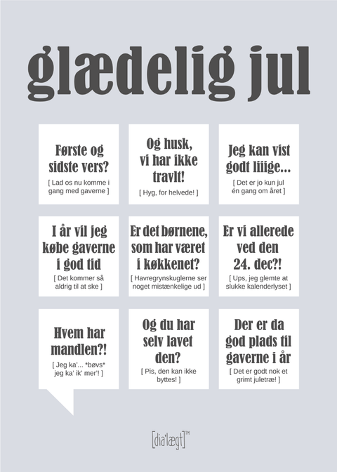 Glædelig jul plakat