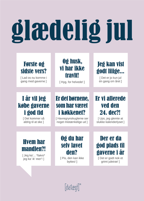 Glædelig jul plakat