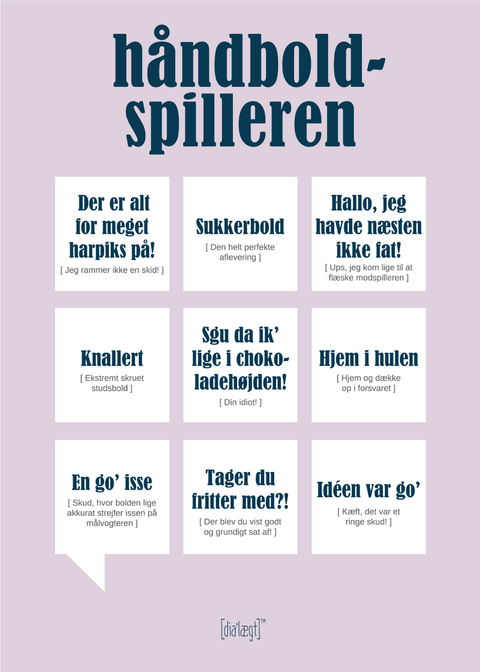 Håndboldspilleren plakat