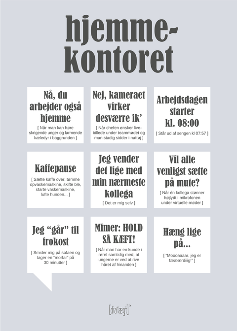 Hjemmekontoret plakat