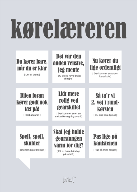 Kørelæreren Plakat