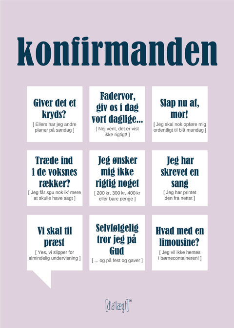 Konfirmanden plakat