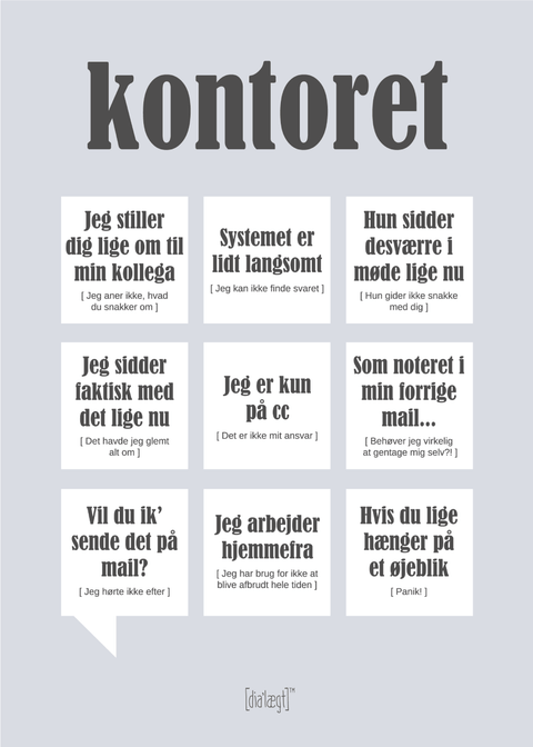 Kontoret plakat