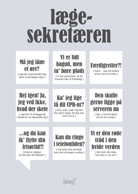 Lægesekretæren plakat