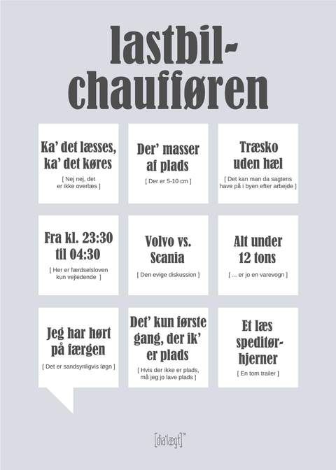 Lastbilchaufføren plakat