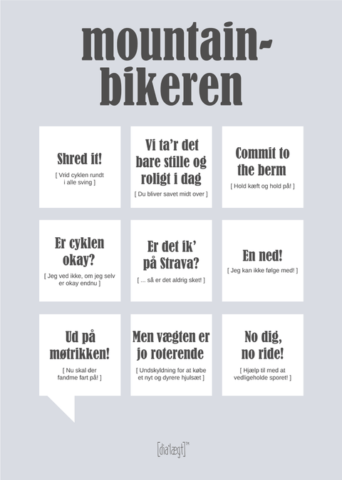 Mountainbikeren plakat