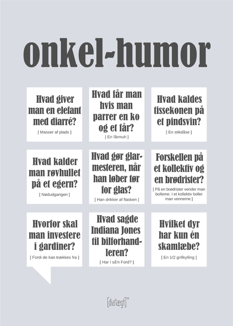 Onkel-humor plakat