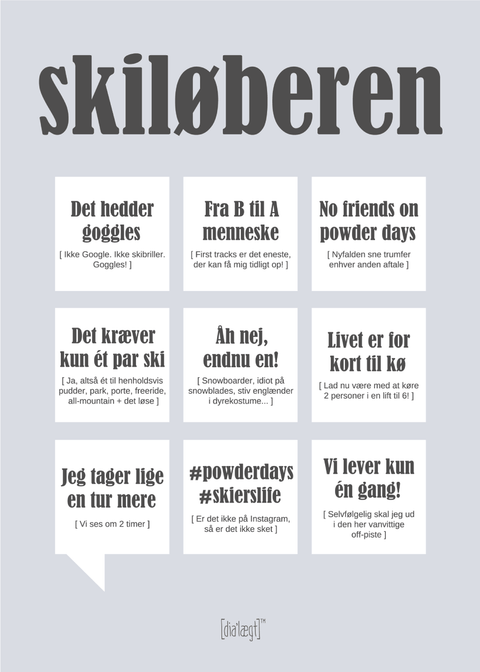 Skiløberen plakat