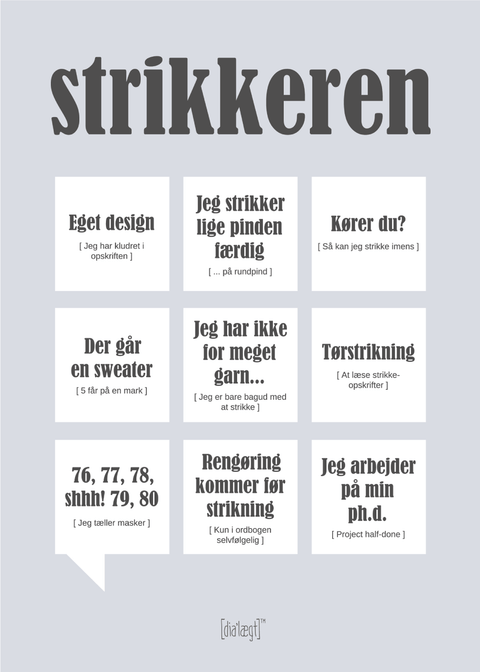 Strikkeren plakat