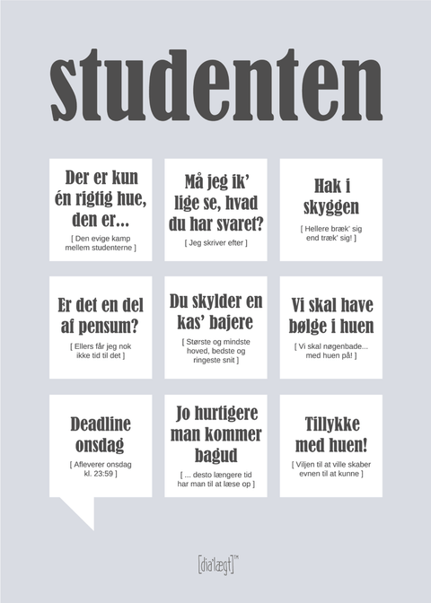 Studenten plakat