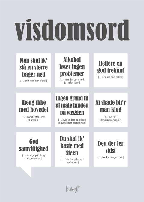 Visdomsord Plakat