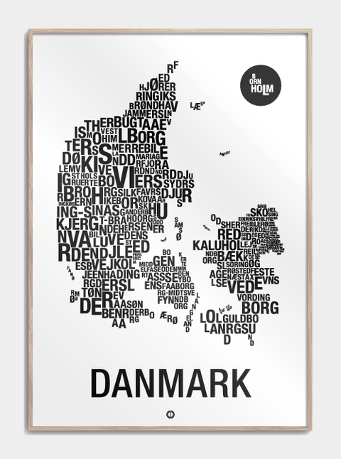 Danmark plakat - By plakat