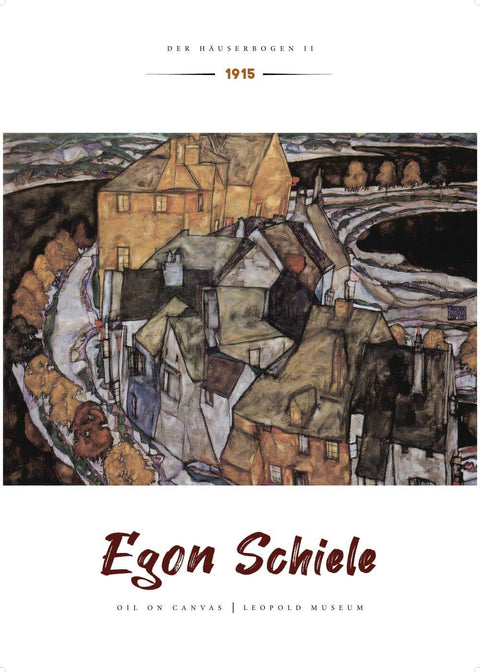 Der häuserbogen ll - Egon Schiele