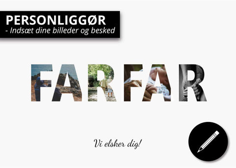 Farfar Plakat Med Billeder