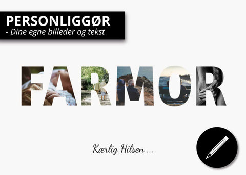 Farmor Plakat Med Billeder