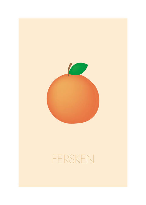 Fersken - Børneplakat