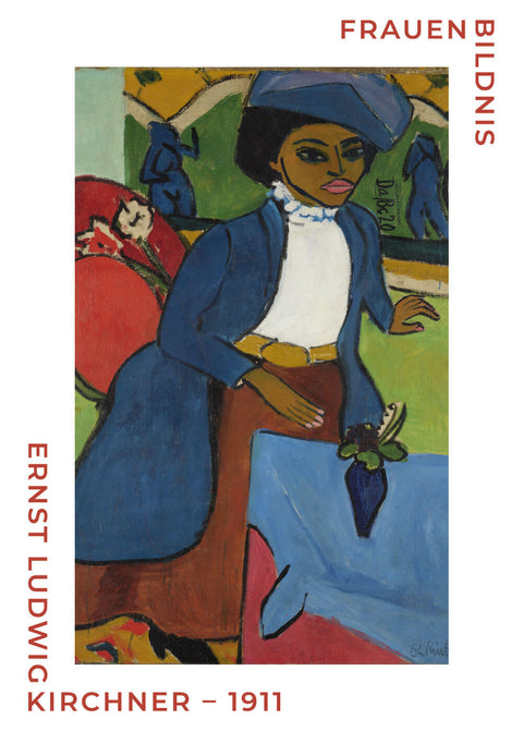 Frauen Bildnis - Ernst L. Kirchner museumsplakat