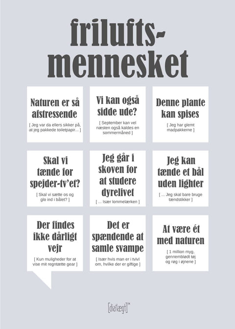 Friluftsmennesket plakat