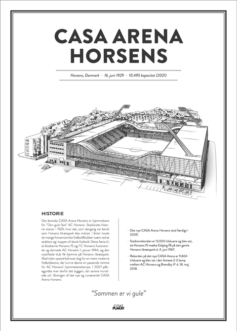 CASA Arena Horsens - AC Horsens arena - stadionplakat