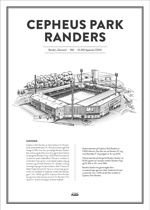 Cepheus Park Randers - Randers FC arena - stadionplakat