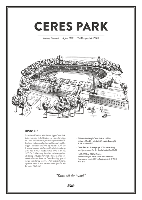 Ceres Park - AGF arena - stadionplakat