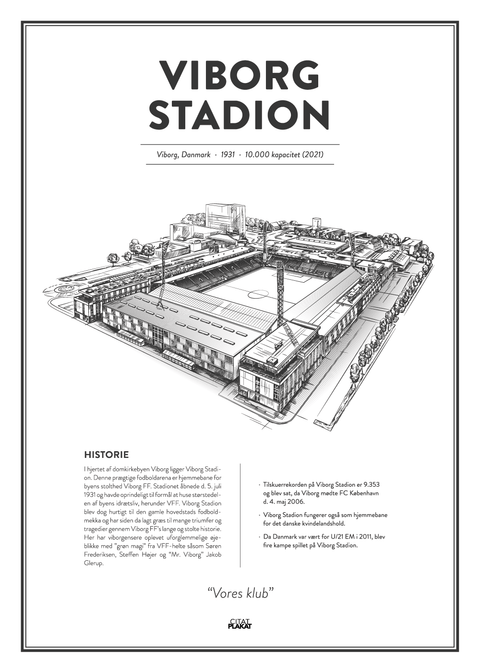 Viborg Stadion - Viborg FF arena - stadionplakat