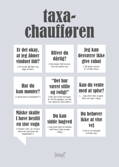 Taxachaufføren plakat