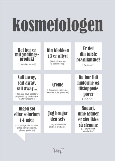 Kosmetologen plakat